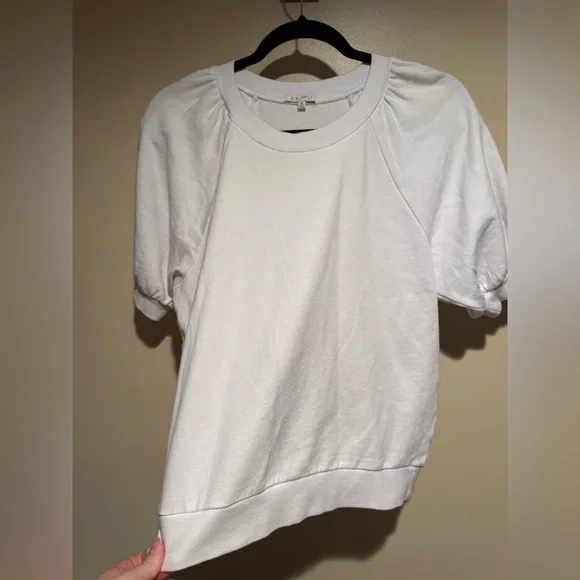 Z SUPPLY GIANNA TERRY TEE - WHITE size x-Small XS - Picture 8 of 12